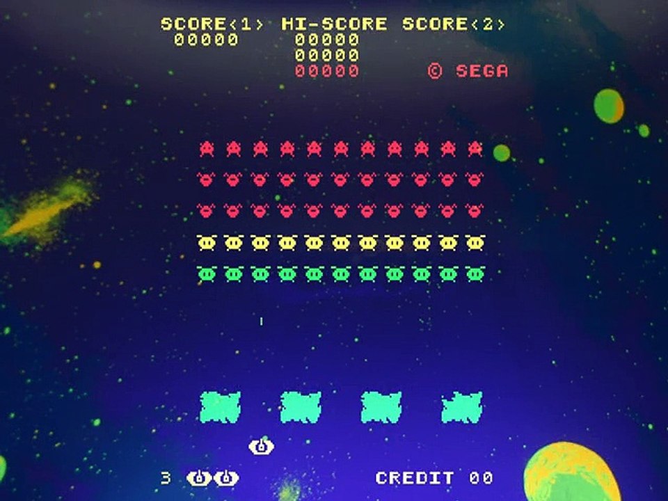 Space Attack [Upright model] online multiplayer - arcade