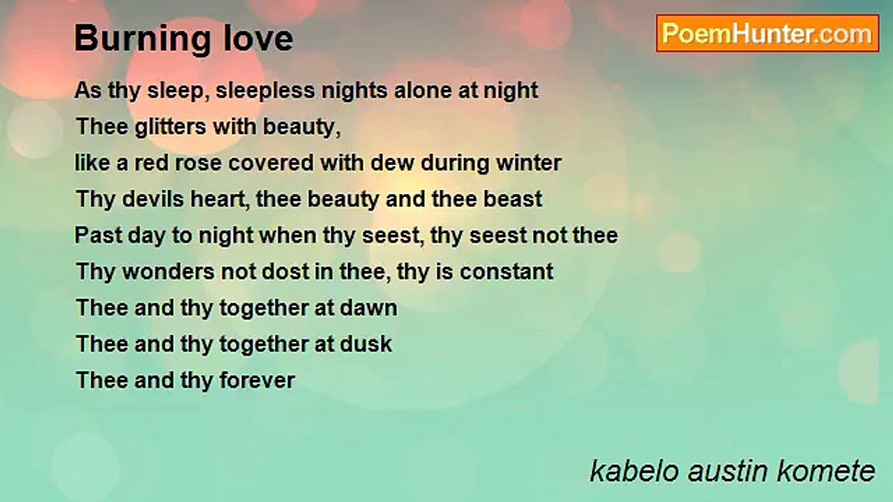 kabelo austin komete - Burning love