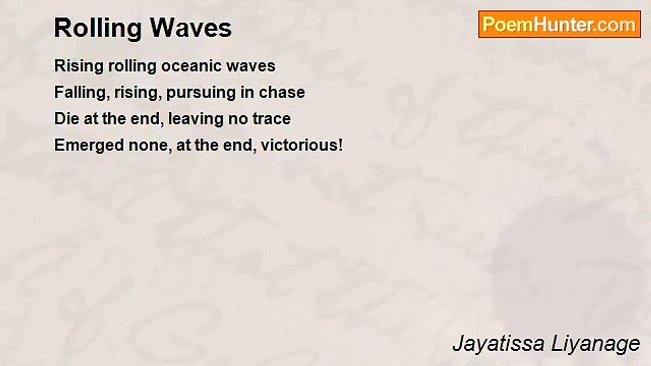 Jayatissa Liyanage - Rolling Waves