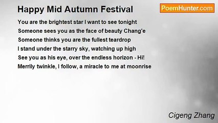 Cigeng Zhang - Happy Mid Autumn Festival