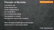 Patti Masterman - Precepts of Mortality