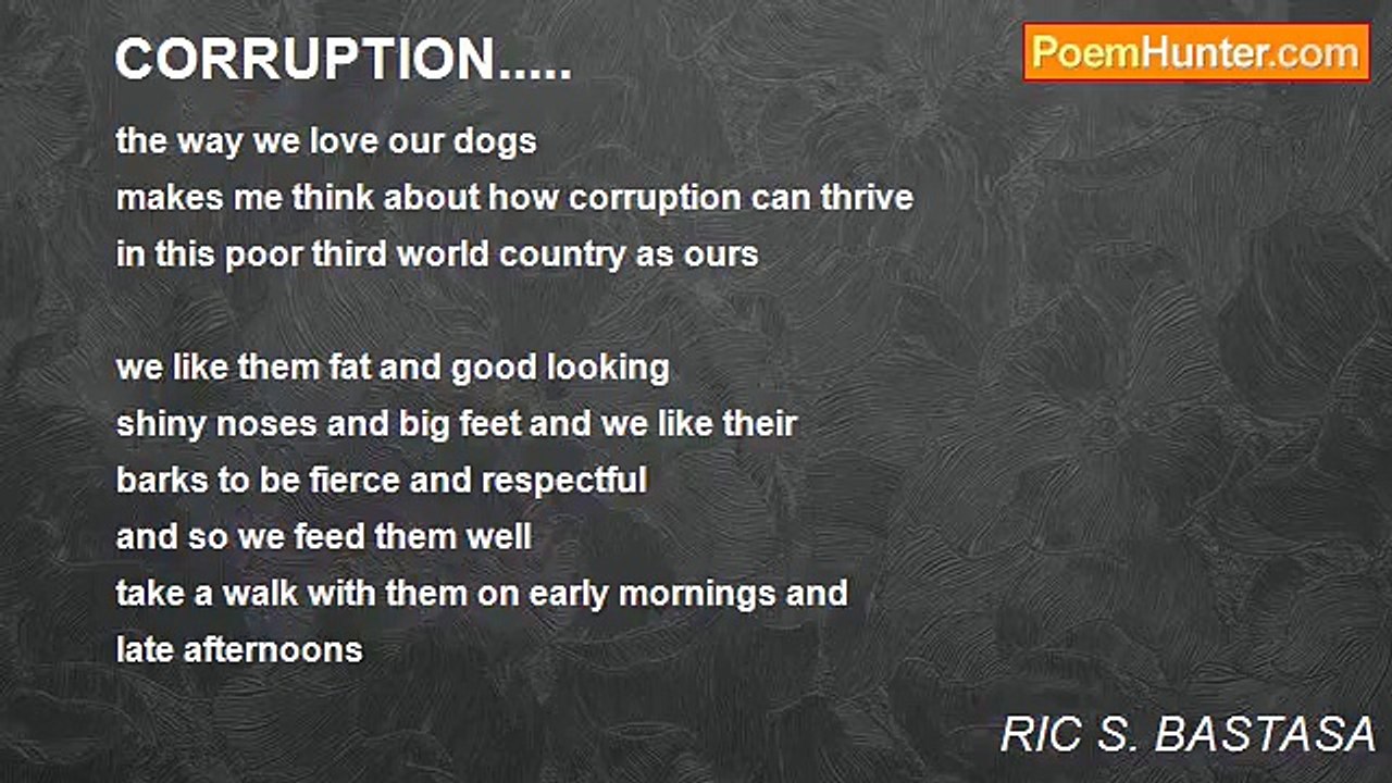 RIC S. BASTASA - CORRUPTION.....