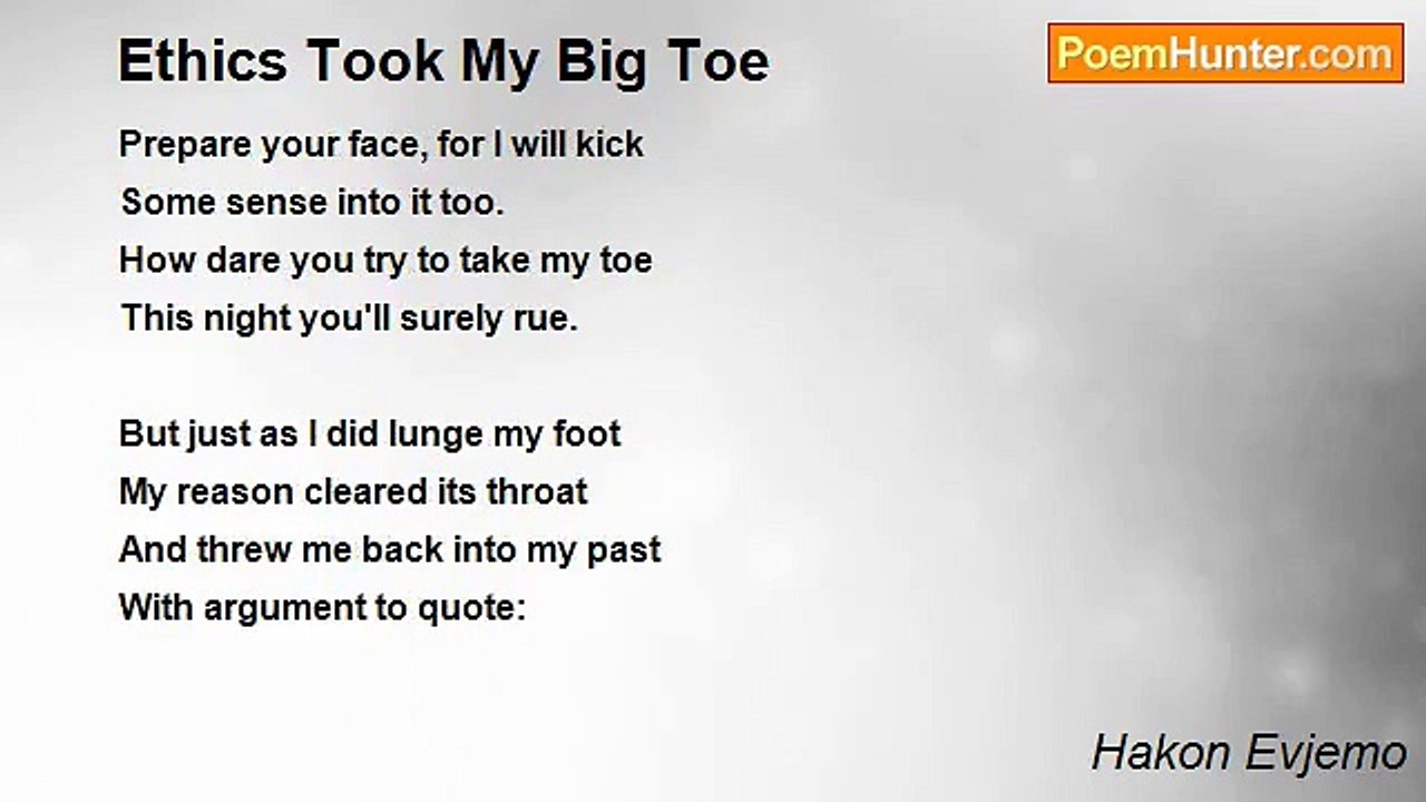 Hakon Evjemo - Ethics Took My Big Toe