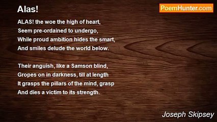 Joseph Skipsey - Alas!