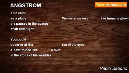 Pablo Saborio - ANGSTROM
