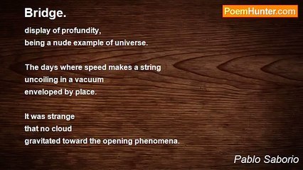 Pablo Saborio - Bridge.