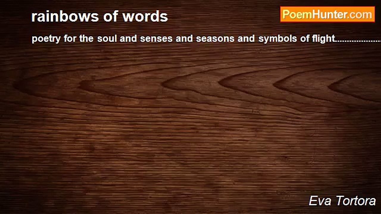 Eva Tortora - rainbows of words