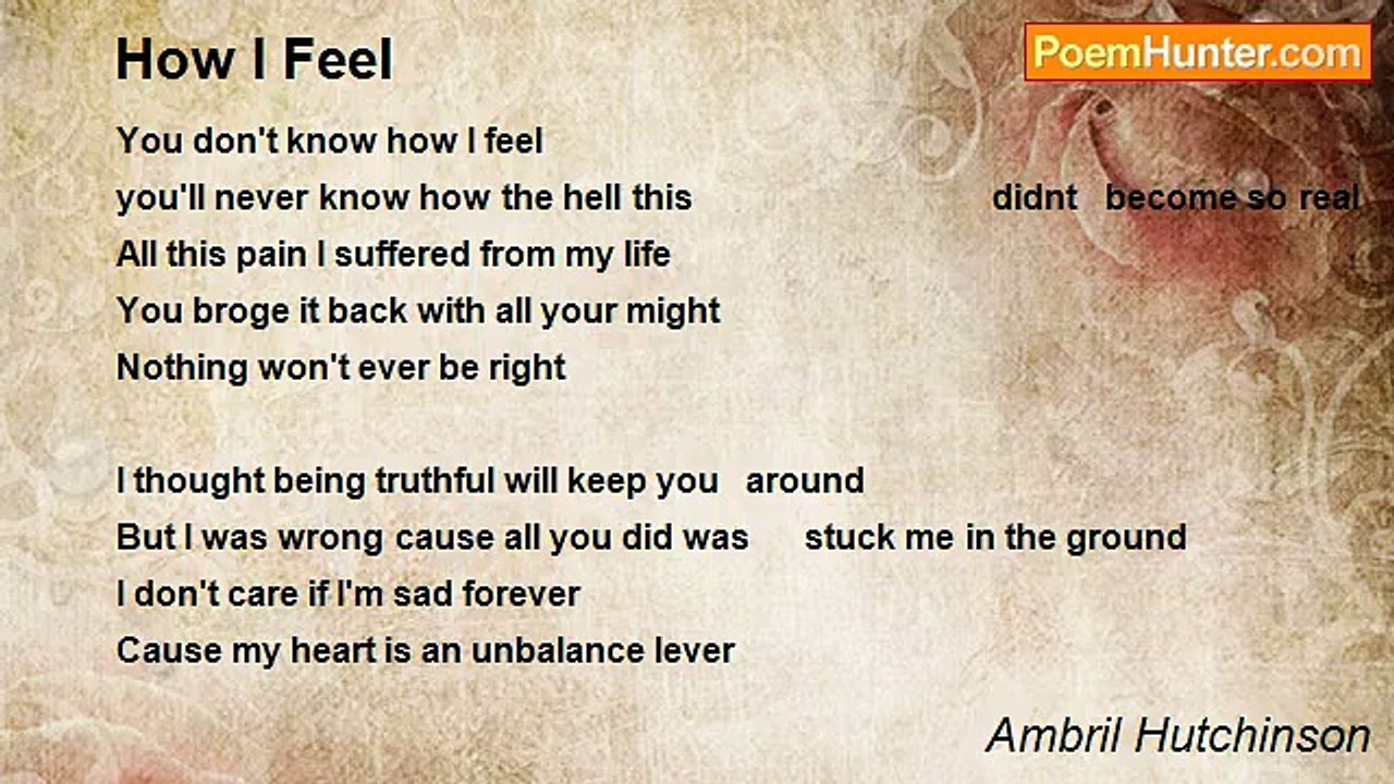 Ambril Hutchinson - How I Feel