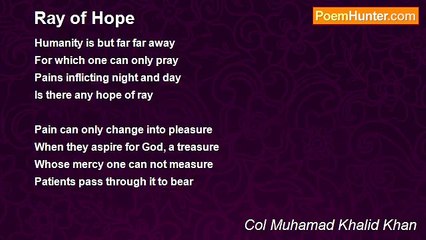 Скачать видео: Col Muhamad Khalid Khan - Ray of Hope