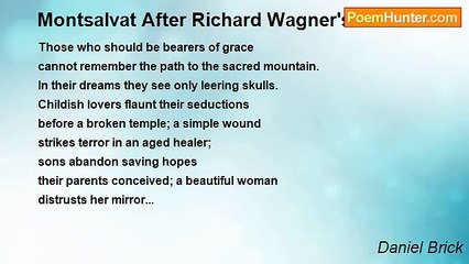 Daniel Brick - Montsalvat After Richard Wagner's PARSIFAL