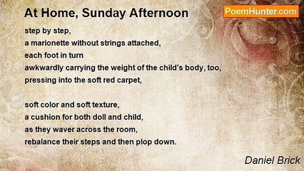 Daniel Brick - At Home, Sunday Afternoon
