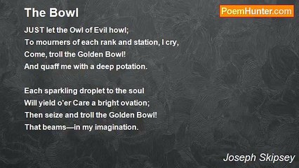 Joseph Skipsey - The Bowl