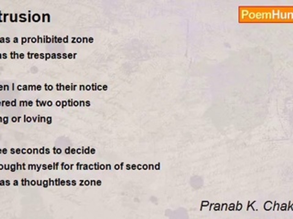 Pranab K. Chakraborty - Intrusion