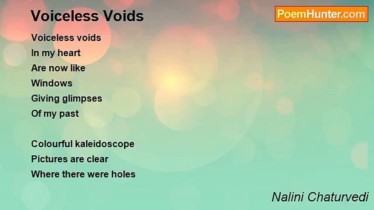 Nalini Jyotsana Chaturvedi - Voiceless Voids