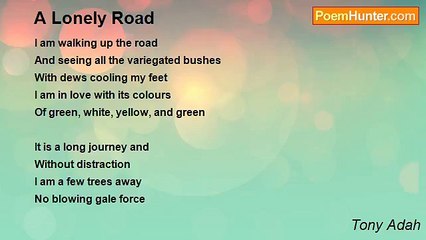 Tony Adah - A Lonely Road