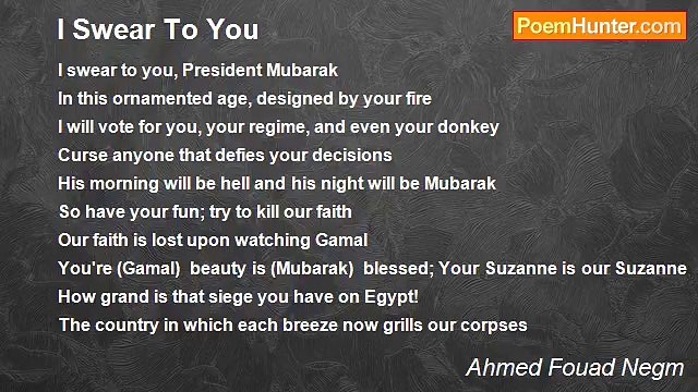 Ahmed Fouad Negm - I Swear To You