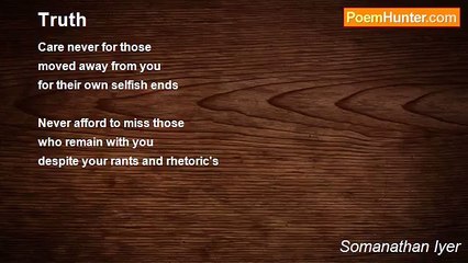 Somanathan Iyer's Wisdom: Cherish True Loyalty Over Selfishness ✨