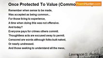 Lawrence S. Pertillar - Once Protected To Value (Common Sense)