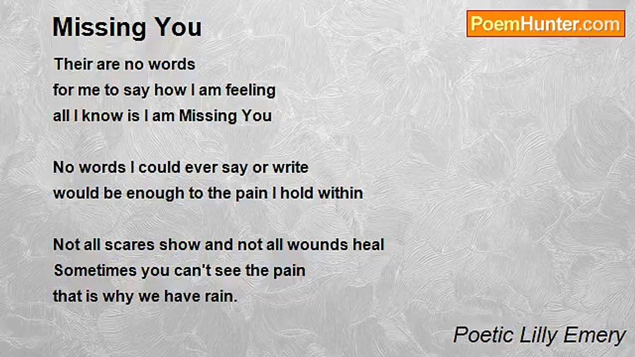 Poetic Lilly Emery - Missing You
