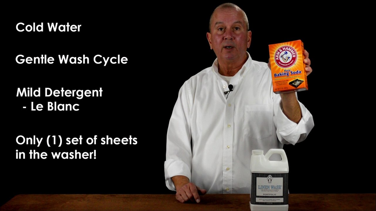 How to properly care for (launder) luxury bed linens.