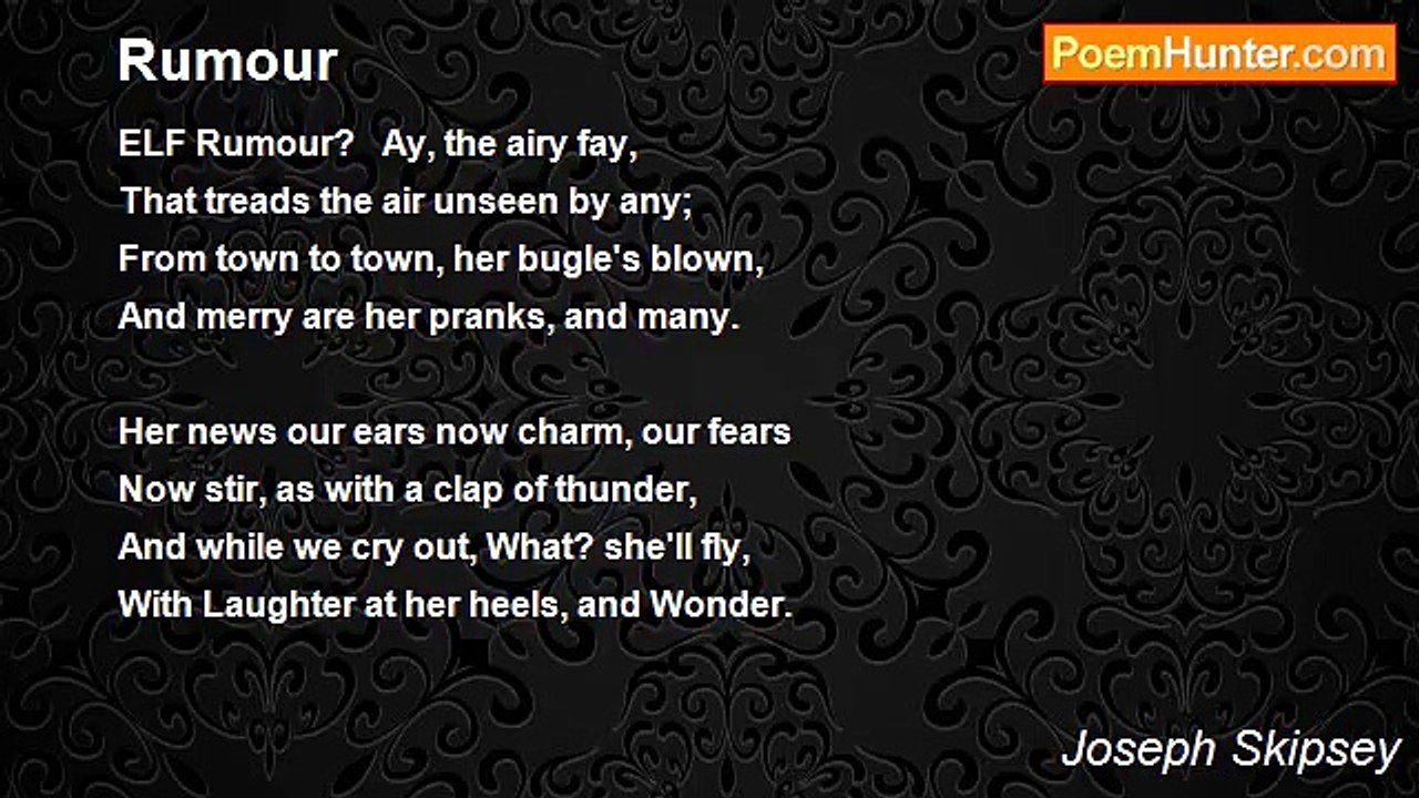 Joseph Skipsey - Rumour