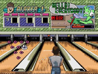 Super Bowling online multiplayer - snes