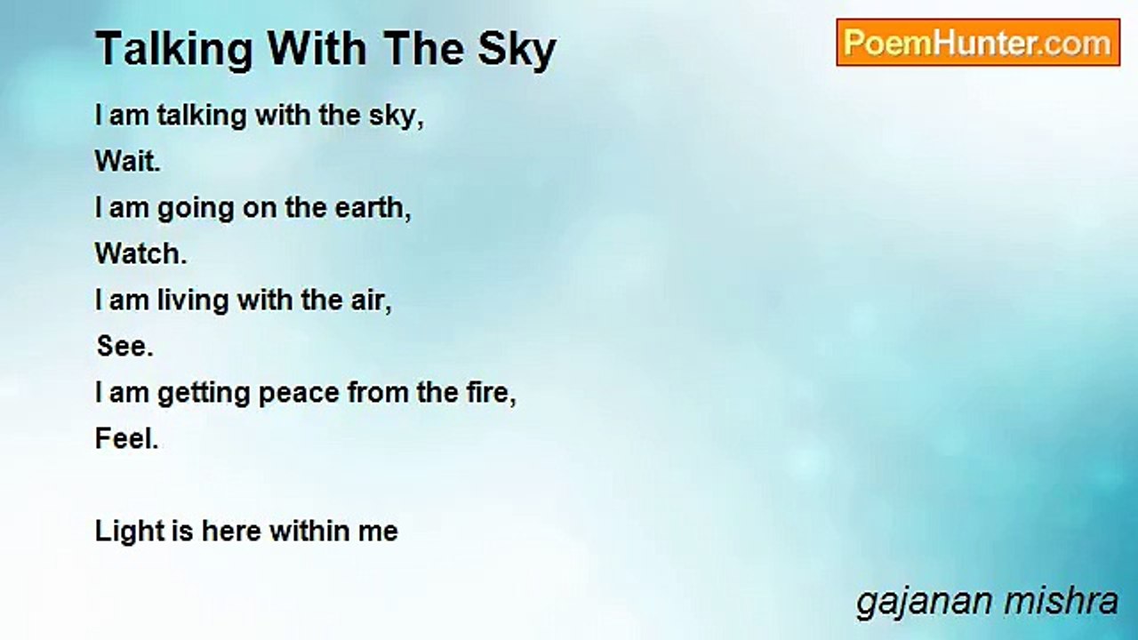 gajanan mishra - Talking With The Sky