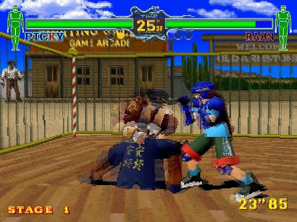 Fighting Vipers online multiplayer - saturn