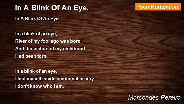 Marcondes Pereira - In A Blink Of An Eye.
