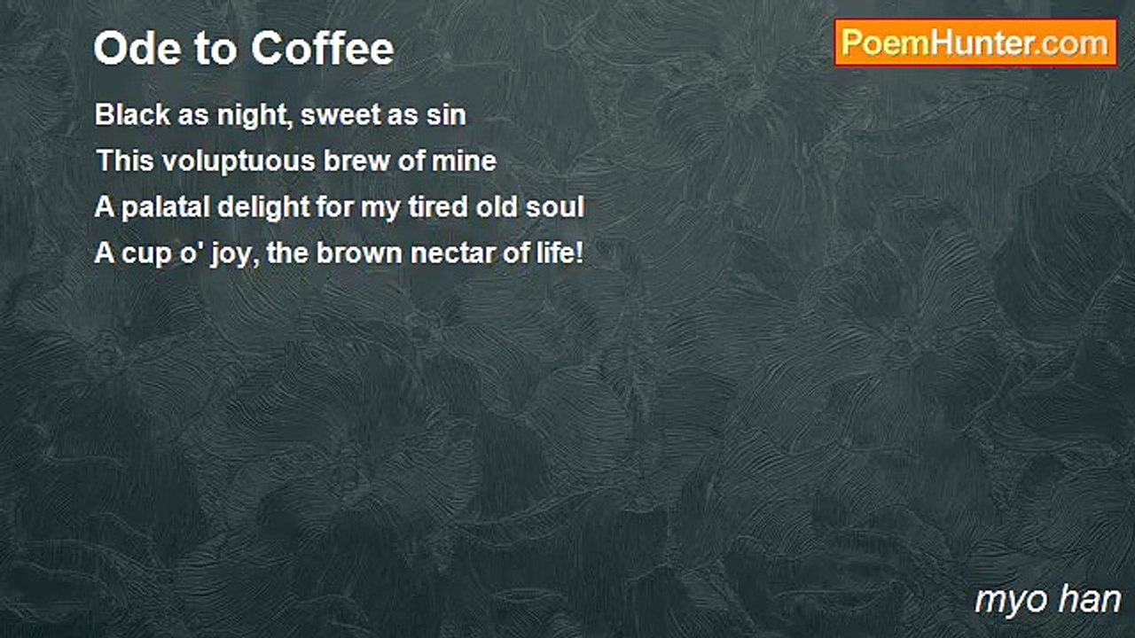myo han - Ode to Coffee