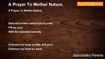 Marcondes Pereira - A Prayer To Mother Nature.