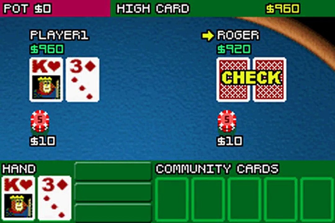 Texas Hold 'em Poker online multiplayer - gba