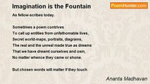Ananta Madhavan - Imagination is the Fountain