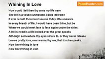 Pijush Biswas - Whining In Love