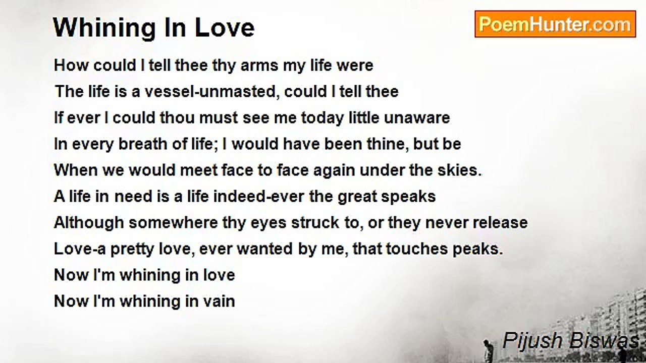 Pijush Biswas - Whining In Love