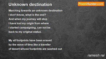 ramesh rai - Unknown destination