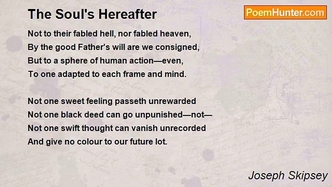 Joseph Skipsey - The Soul's Hereafter