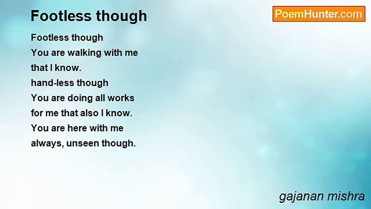 gajanan mishra - Footless though