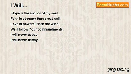 ging taping - I Will...