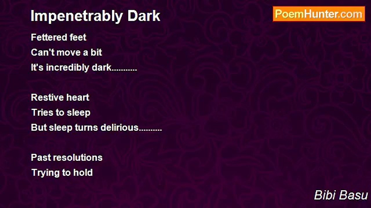 Bibi Basu - Impenetrably Dark