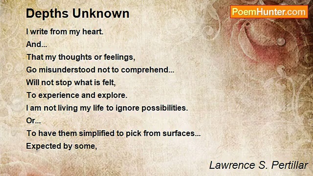 Lawrence S. Pertillar - Depths Unknown