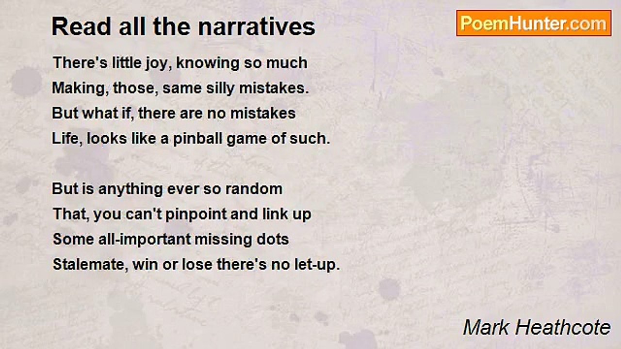 Mark Heathcote - Read all the narratives