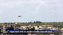 Egypt starts work on Gaza buffer after bombing