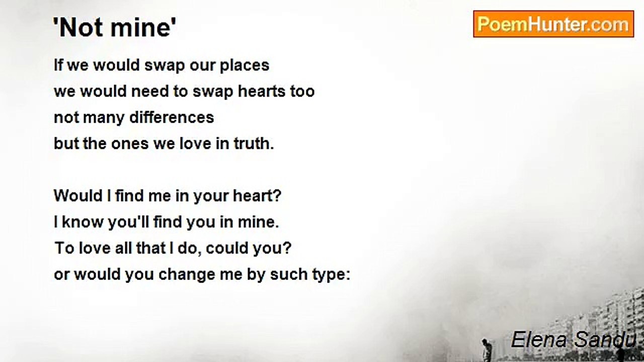 Elena Sandu - 'Not mine'