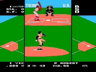 Tecmo Baseball online multiplayer - nes