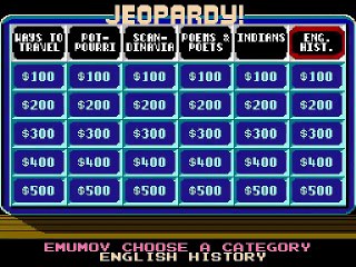 Jeopardy! 25th Anniversary Edition online multiplayer - nes