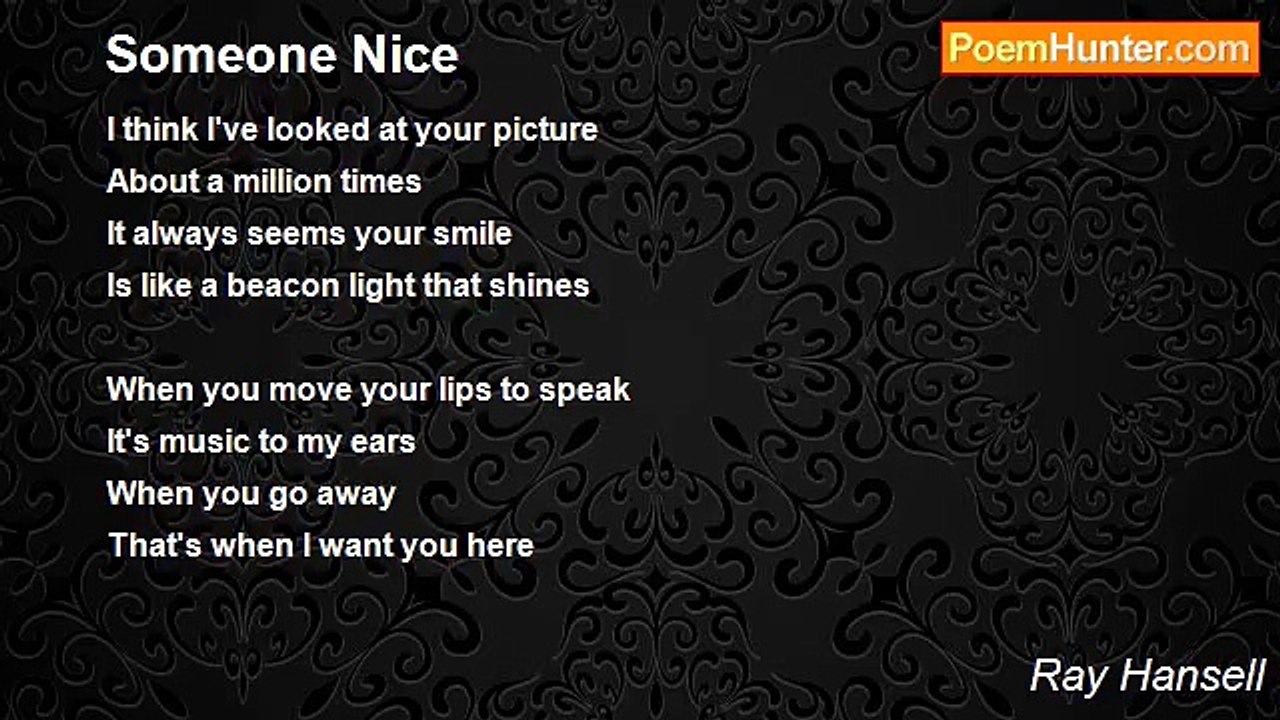Ray Hansell - Someone Nice