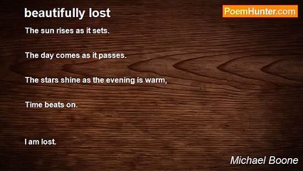Michael Boone - beautifully lost