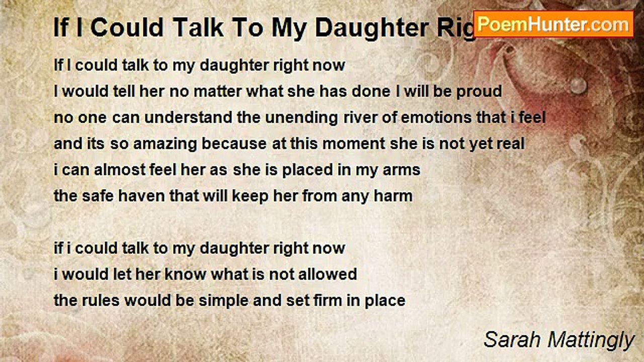 Sarah Mattingly - If I Could Talk To My Daughter Right Now