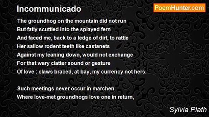 Sylvia Plath - Incommunicado